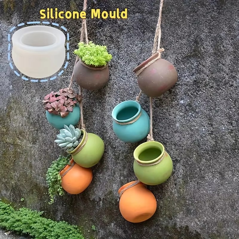 Candle Making Jars - 실리콘 화분 몰드, 레진 몰드, 에폭시