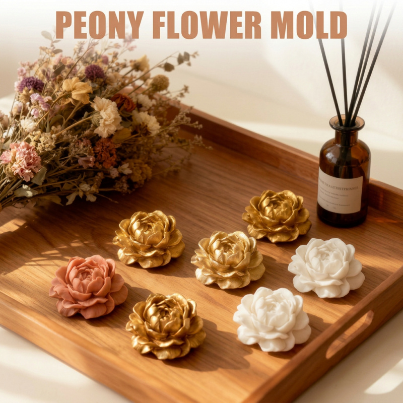 자스민 꽃 양초 실리콘 몰드, 3D 꽃무늬 실리콘 몰드 - Candle Making Jars 리뷰 및 가격