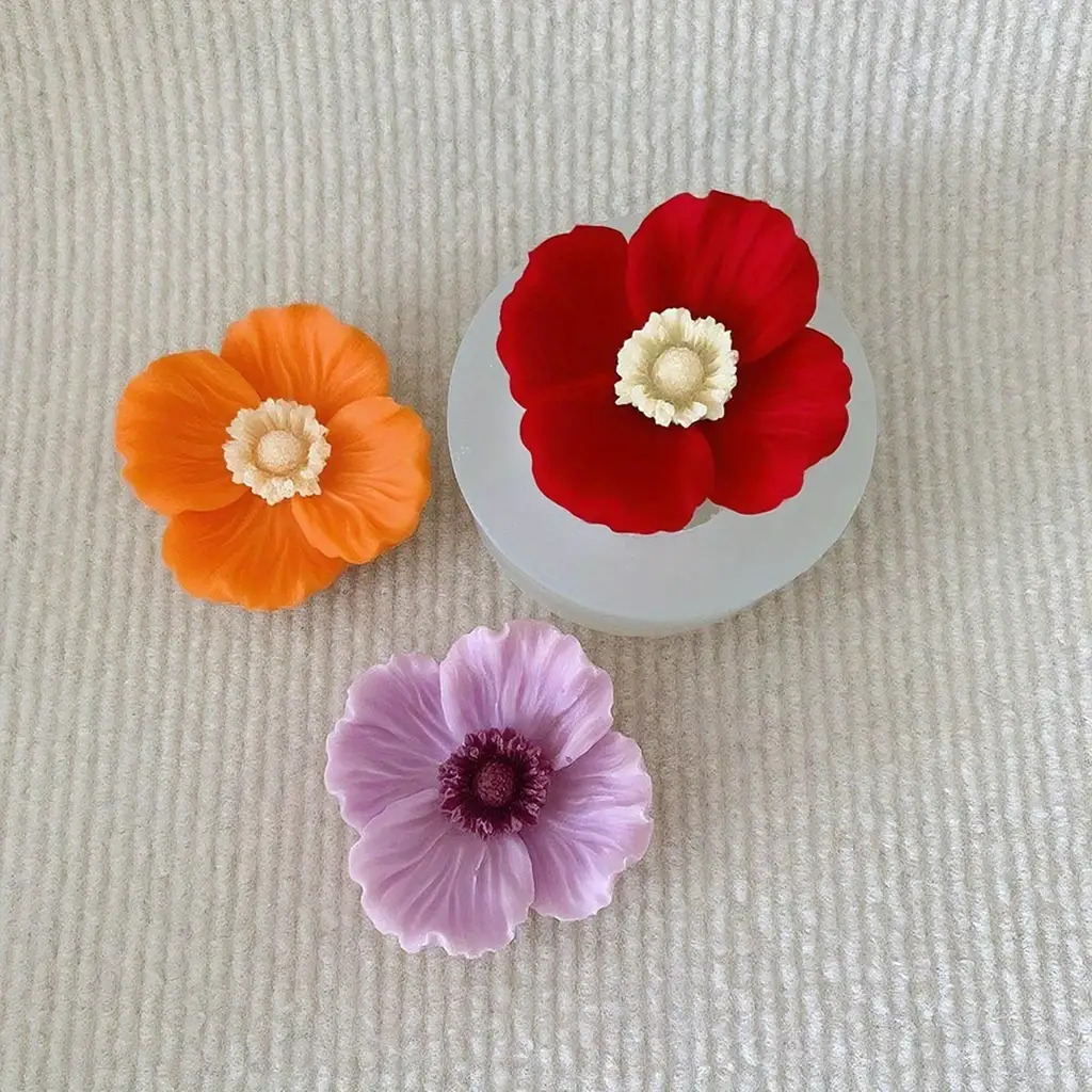 꽃 모양 실리콘 캔들 몰드는 비누, 점토, 레진 공예품 - Candle Making Jars 리뷰 및 가격