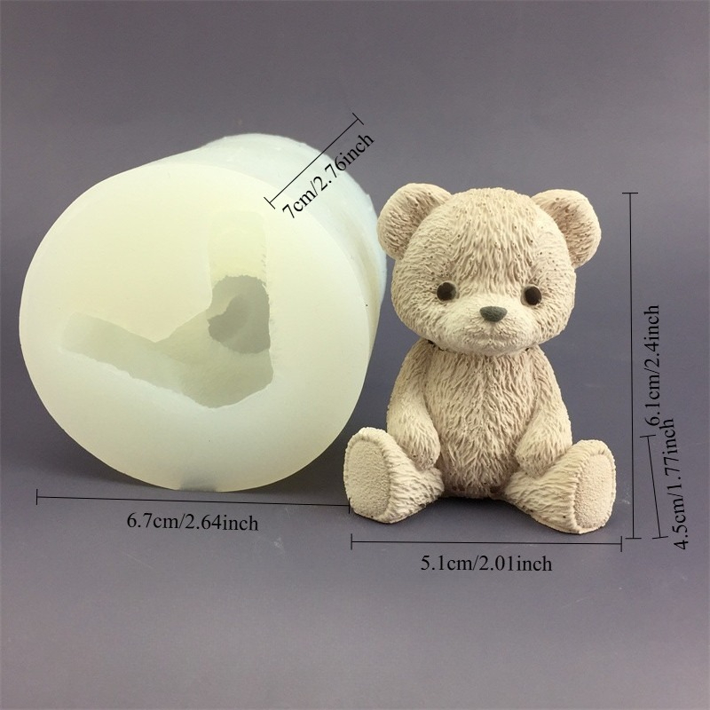 귀여운 곰돌이 꿀병 실리콘 캔들 몰드 큐브 몰드 아로마 - Candle Making Jars 리뷰 및 가격